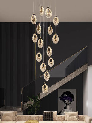 Customized Ultra Long Duplex Home Chandelier Light With AC 165-265V Input Voltage And 50000 Hours Lifespan