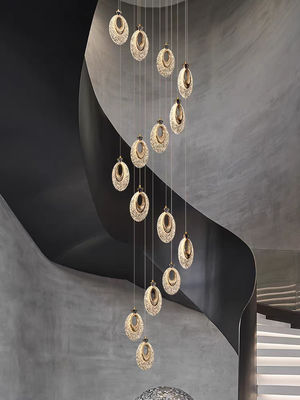 Customized Ultra Long Duplex Home Chandelier Light With AC 165-265V Input Voltage And 50000 Hours Lifespan