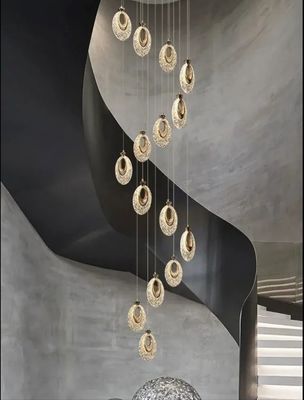 Customized Ultra Long Duplex Home Chandelier Light With AC 165-265V Input Voltage And 50000 Hours Lifespan