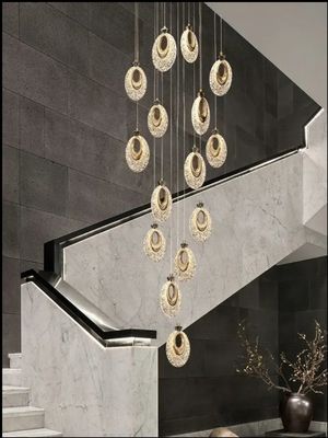 Customized Ultra Long Duplex Home Chandelier Light With AC 165-265V Input Voltage And 50000 Hours Lifespan