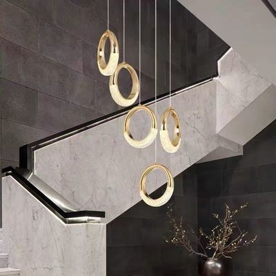 Postmodern Light Luxury Pendant Light For Bedroom Staircase And Dining Table 50000 Hours Lifespan Aluminum Acrylic Material