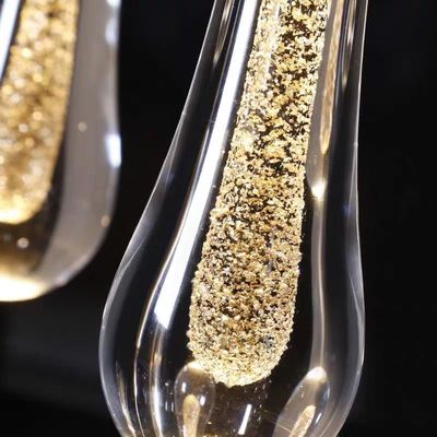 Indoor Villa Hotel Home G4 Bulb Type Aluminum Water Drop Villa Staircase Led Crystal Chandelier