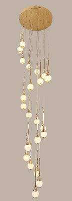 Nordic Style Acrylic Staircase Pendant Light For High Living Room And Bedroom