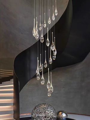 Crystal Light Rotating Staircase Perfume Bottle-Shaped Stair Light For Duplex Living Rooms