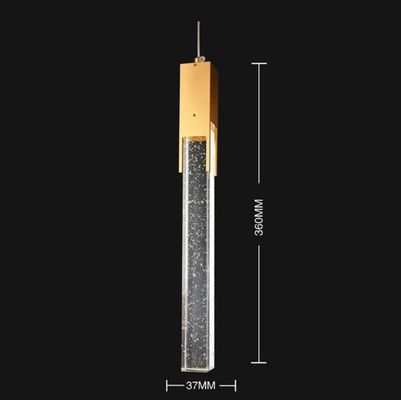 Customizable Entryway Chandelier DY2838 Gold Crystal Small Square Box 61*370mm Full Design And Sample Customization