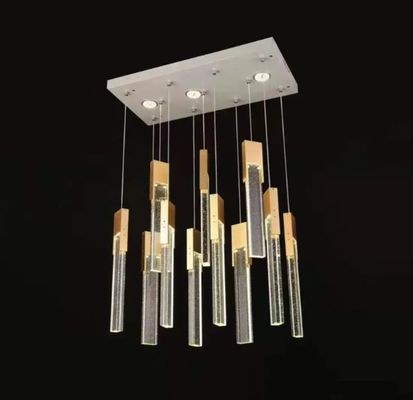 Customizable Entryway Chandelier DY2838 Gold Crystal Small Square Box 61*370mm Full Design And Sample Customization
