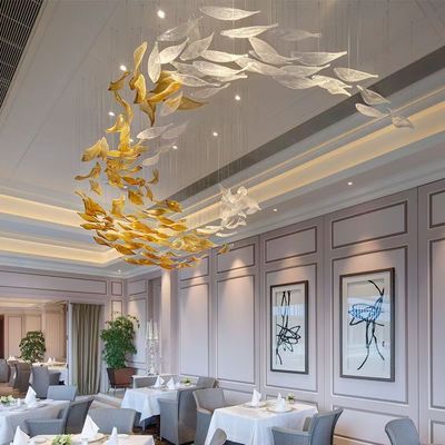 Sales Office Sandbox Lamp Crystal Simple Modern Art Pendant Lamp Glazed Living Room Lamp Hotel Lobby Non-standard Lamp