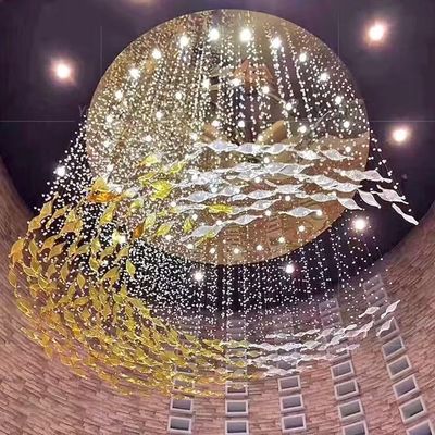 Sales Office Sandbox Lamp Crystal Simple Modern Art Pendant Lamp Glazed Living Room Lamp Hotel Lobby Non-standard Lamp