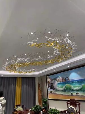 Sales Office Sandbox Lamp Crystal Simple Modern Art Pendant Lamp Glazed Living Room Lamp Hotel Lobby Non-standard Lamp