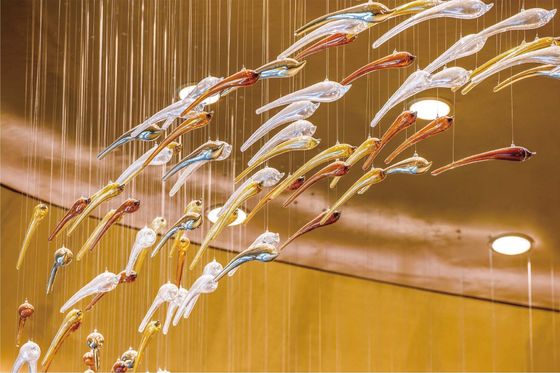 Custom Fish Shaped Decoration Sales Department Sand Table Chandeling Creative Modeling Shopping Mall Restaurant Hot Pot Restaurant Non-standard Engineering Lamps
