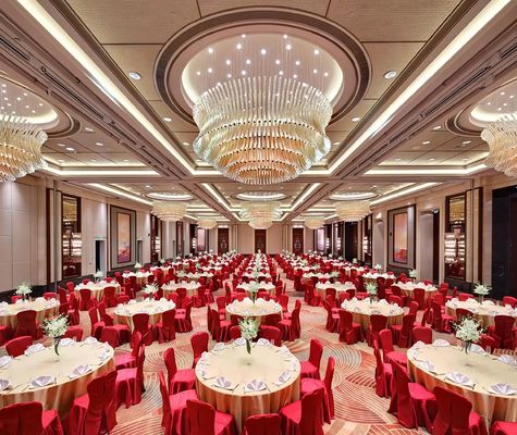 Custom Big Large Hotel Lobby Banquet Hall Murano Glass Pendant Light Modern Luxury Chandeliers For Wedding Hall Decorations