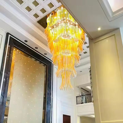 Sales Lobby Luxury Crystal Light Non-Standard Project Round LED Creative Art Chandelier With 50000 Hours Lifespan