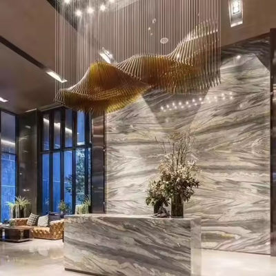 Non-standard Project Sandpan Lobby Light LED Chandelier For Luxury Tea Acrylic Lighting At Chandelier Hotel Sales Department