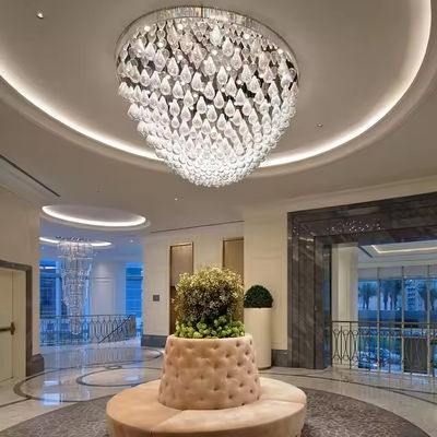 Custom Large Modern Simple Hand Blown Glass Pendant Light Nordic Creative Ceiling Lamp For Hotel Lobby Restaurant