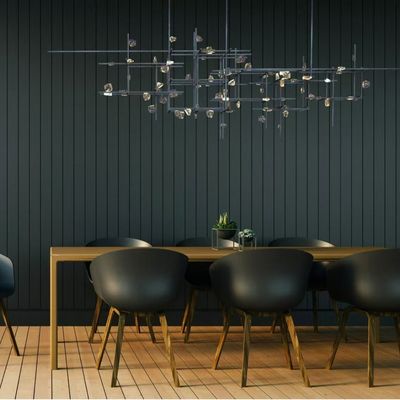 Matrix Cube Art Hardware Lamp Crystal Villa Club Crystal Lamp Banquet Hall Lamps High-End Post-Modern Crystal Lamp Customization