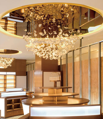 Large Foyer Chandelier For Hotel Lobby And Home Modern K9 Crystal Butterfly Design With Custom Size And Stainless Steel
