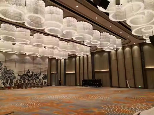 Customized K9 Crystal Chandelier for Hotels Banquet Halls Large Round Oval Shape Flush Mount with Project Installation Service