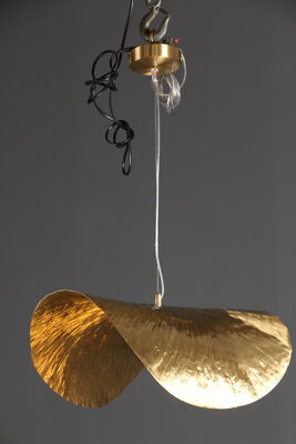 Designer Post-Modern Luxury Pendant Light Copper Simple Creative UFO Model Living Dining Bedroom-Brass Gold Finish Villa Use