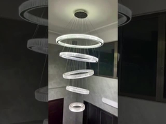 Moderne kundenspezifische Anhängerlampe Led Kristallring Kronleuchter