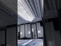 Titangoldglasleuchter-Kristall-hängende Luxuslichter 6m2 zu 25m2
