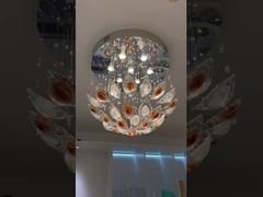 Phoenix Kristall Kronleuchter Wohnzimmer Villa Luxus LED Energieeinsparende Kronleuchter
