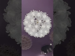 Zeitgenössische Kristall Custom Design Lotusblume Große Kronleuchter Anhänger Licht Für Hotel Lobby