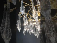 Moderne weiße Magnolienblüten Keramik Zweig Baum LED Pendelleuchte Projekt Pendelleuchte für Wohnzimmer