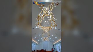Maßgeschneiderter Kunstkristallband-Kronleuchter für Bankettsäle, Clubhäuser, Hotellobbys, Verkaufsabteilung
