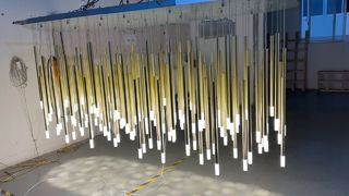 Hängende moderne Kristalllampe Deckendeko West Art Tropfenlicht Buntlichter Beleuchtung Ulmenbefestigungen Gl