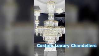 Glas Kronleuchter Metall Bernstein Diamant Glas Postmodern Art Deco Luxus Wohnzimmer Esszimmer Villa Hotel