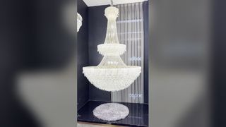 Zhongshan Hochwertiger moderner runder Alabaster-Ballon-Ess-Gips-Kronleuchter, neuer Designer, lange M