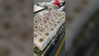 Weiße Alabaster-Hängeleuchten