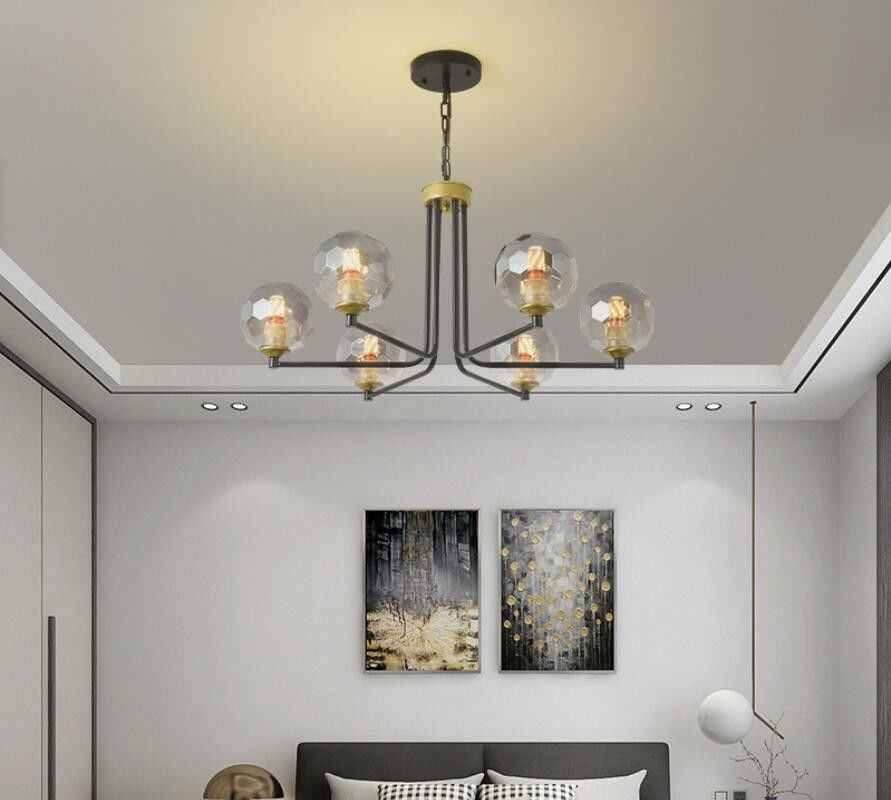 Smoked Glass Pendant Lamps Modern Pendant Light 3000K To 6000K