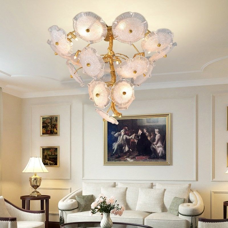 ODM High End Pendant Lights Personality Lotus Leaf Chandelier