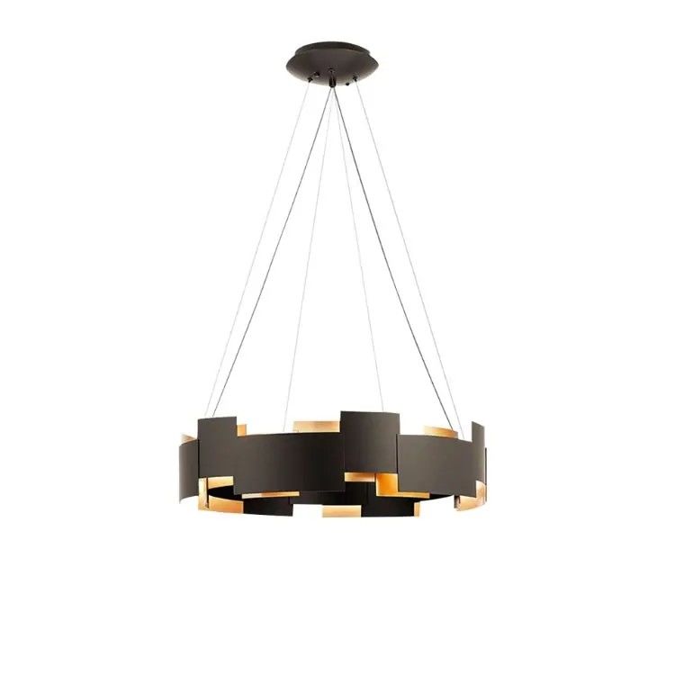 G9 Black Wrought Iron Pendant Light Rustproof Kitchen Hanging Lamps ODM