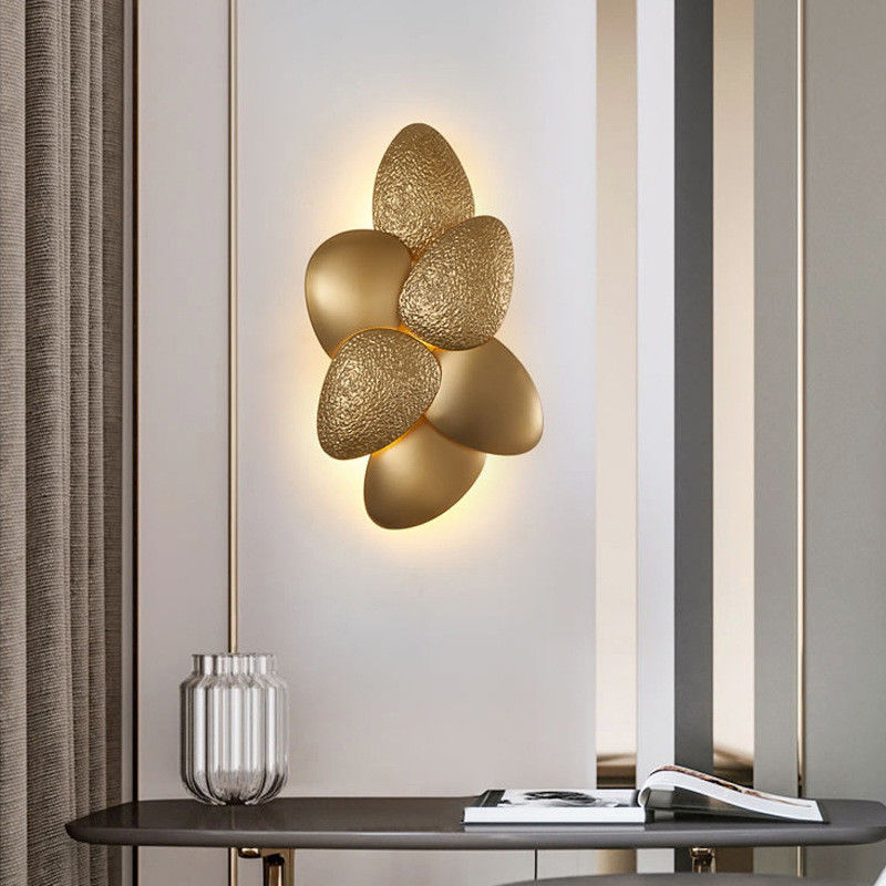 RoHS CCC Contemporary Gold Modern Wall Lamp Power Saving
