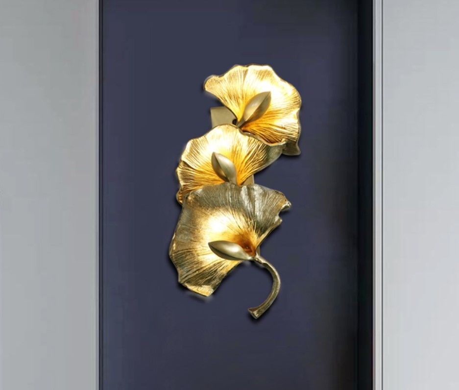 19*35*17cm Brass Indoor Modern Copper Wall Lights G4 5m2 To 10m2
