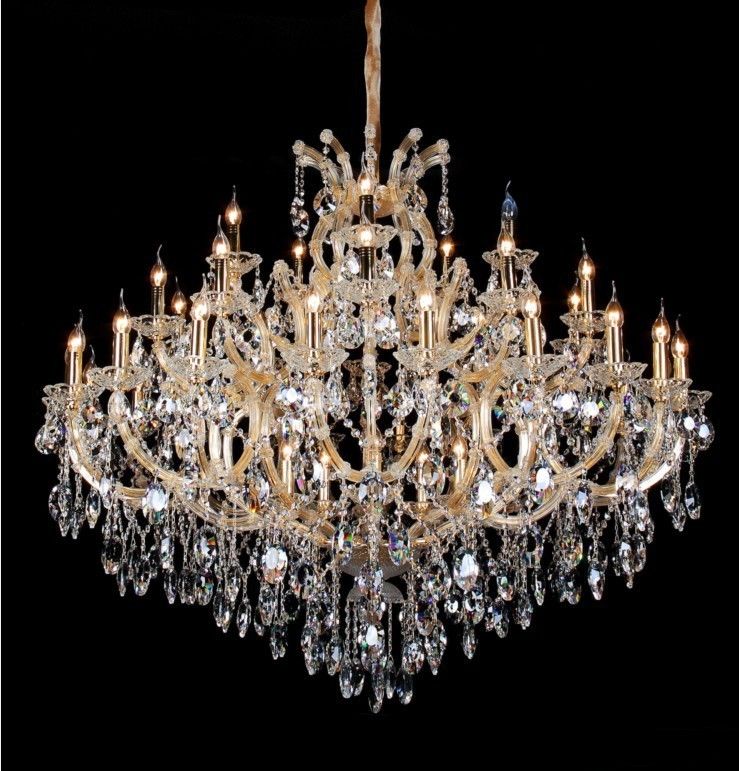 LED E14 Ceiling Crystal Candle Chandelier Lamp Waterproof Dirt Resistant