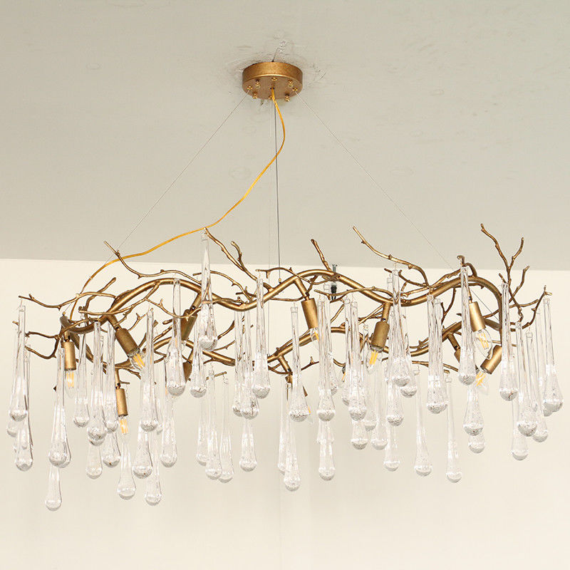 40W Luxury Crystal Ceiling Lights Hanging Mounted 110V - 240V