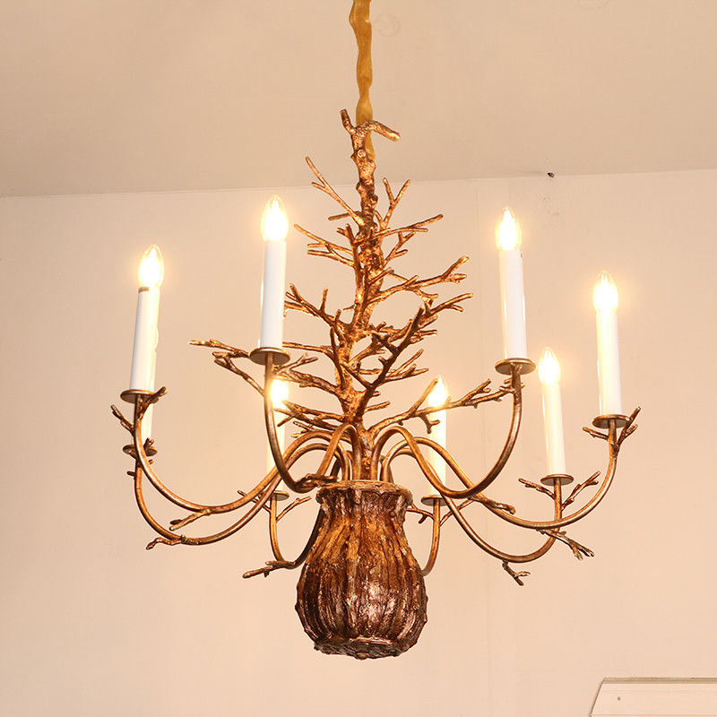 LED E14 Ceiling Crystal Candle Chandelier Lamp Waterproof Dirt Resistant