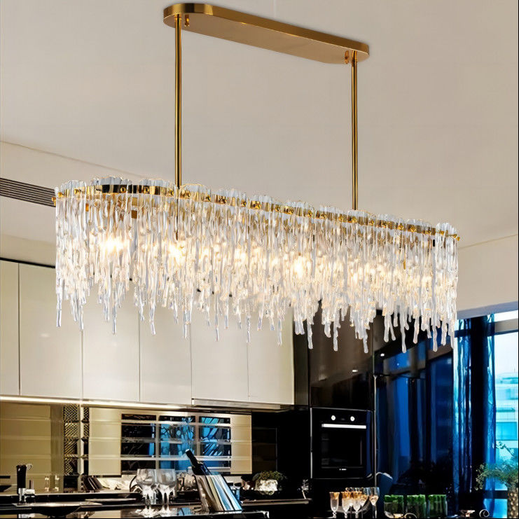Luxurious Residence Luxury Pendant Lights Metal Glass OEM ODM