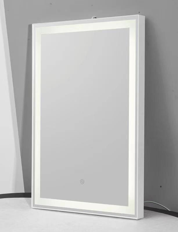 Square And Circle LED Bathroom Mirror Light ABS Plastic Frame