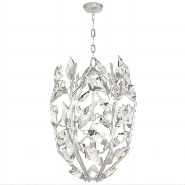 Creative Silver Modern Crystal Chandelier 3000K 4000K 6500K