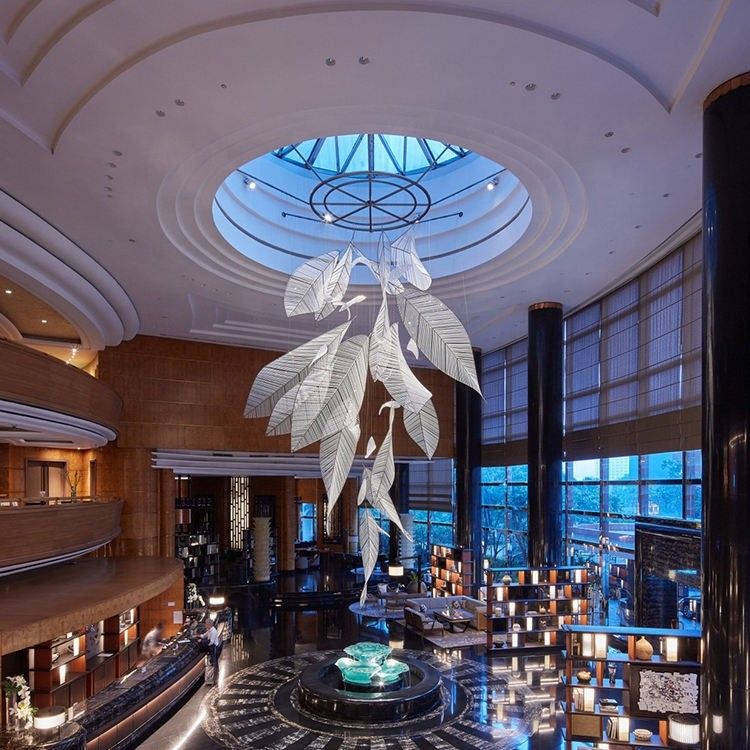Luxury Contemporary Custom Chandeliers Crystal Palm Leaf Chandelier