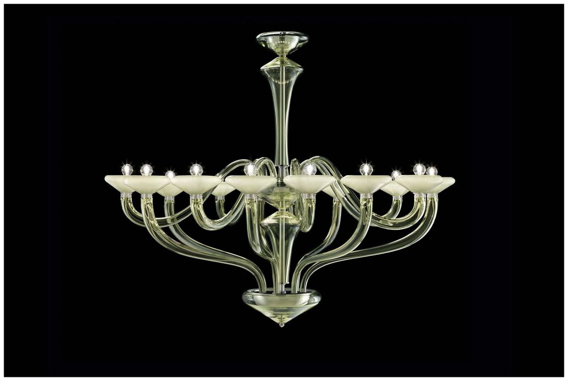 3000-6000K Custom Chandeliers With Clear Glass Shades Various Sizes Available