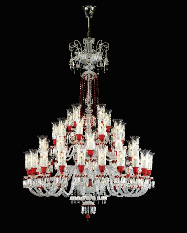 Clear Or Colourful Custom Creative Glass Chandeliers Contemporary Chandeliers For High Ceilings