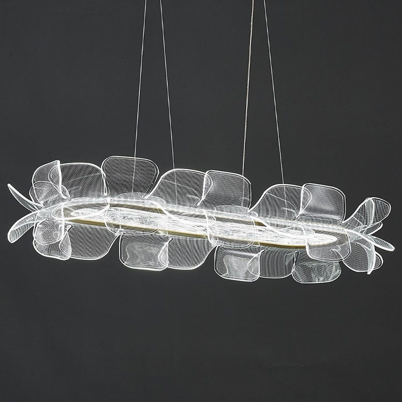 High Color Rendering LED Clear Acrylic Chandelier Aesthetics High Quality