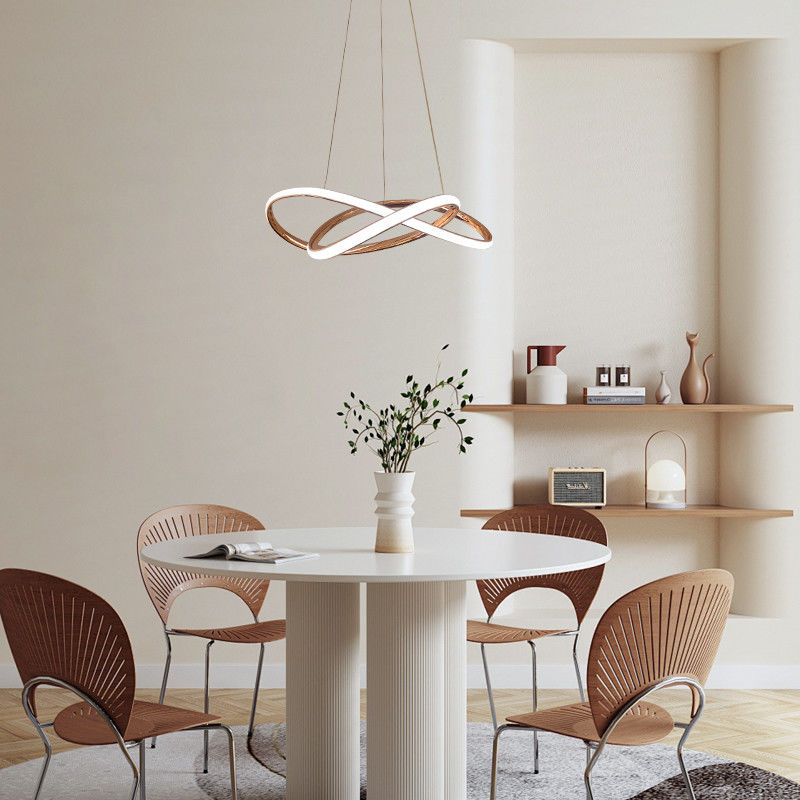 Modern Design Nordic Style Aluminum Lamp Restaurant Lobby 166w Led Chandelier Lamp