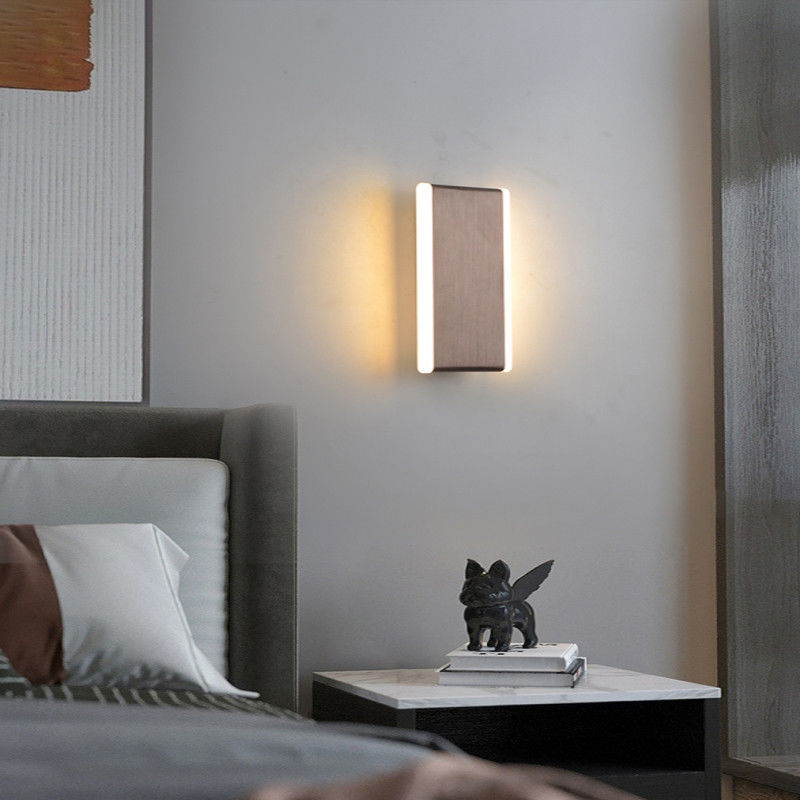 Nordic Decorative Double-headed Rectangular Aluminum Interior Minimalist Style Wall Lamp