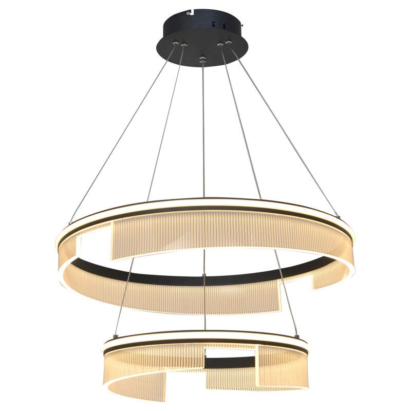 Beautiful Translucent Living Room Dining Room Chandelier Two Ring Study Bedroom Acrylic Chandelier